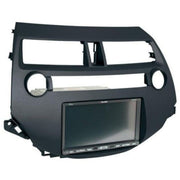 Scosche HA1707DGB, 2008-2012 Honda Accord ISO Double DIN & DIN+Pocket Kit; Dark Gray