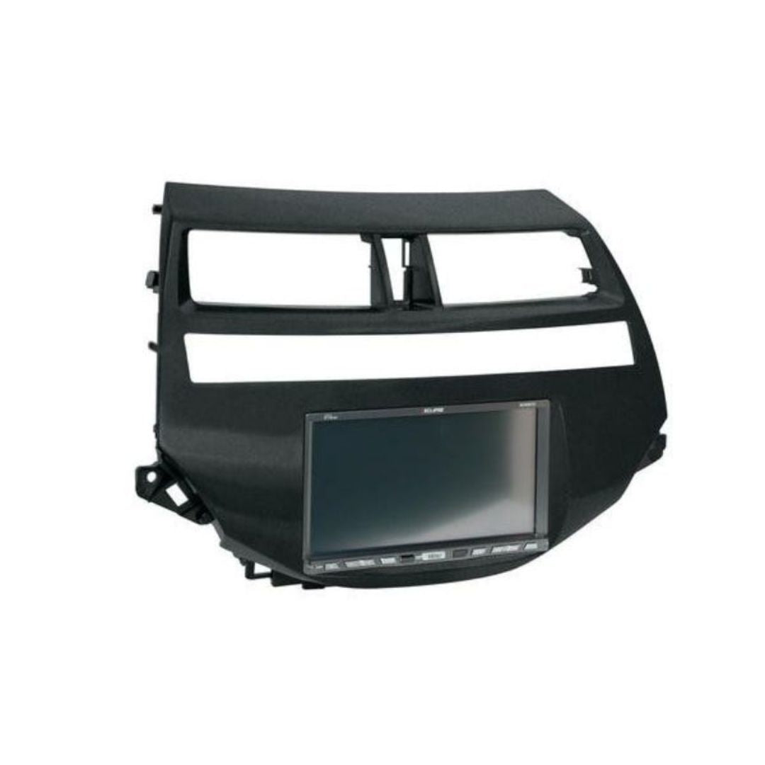 Scosche HA1707DCDGB, 2008-2012 Honda Accord Dual-Climate Control ISO Double DIN & DIN+Pocket Kit; Dark Gray