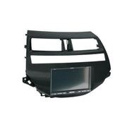 Scosche HA1707DCDGB, 2008-2012 Honda Accord Dual-Climate Control ISO Double DIN & DIN+Pocket Kit; Dark Gray