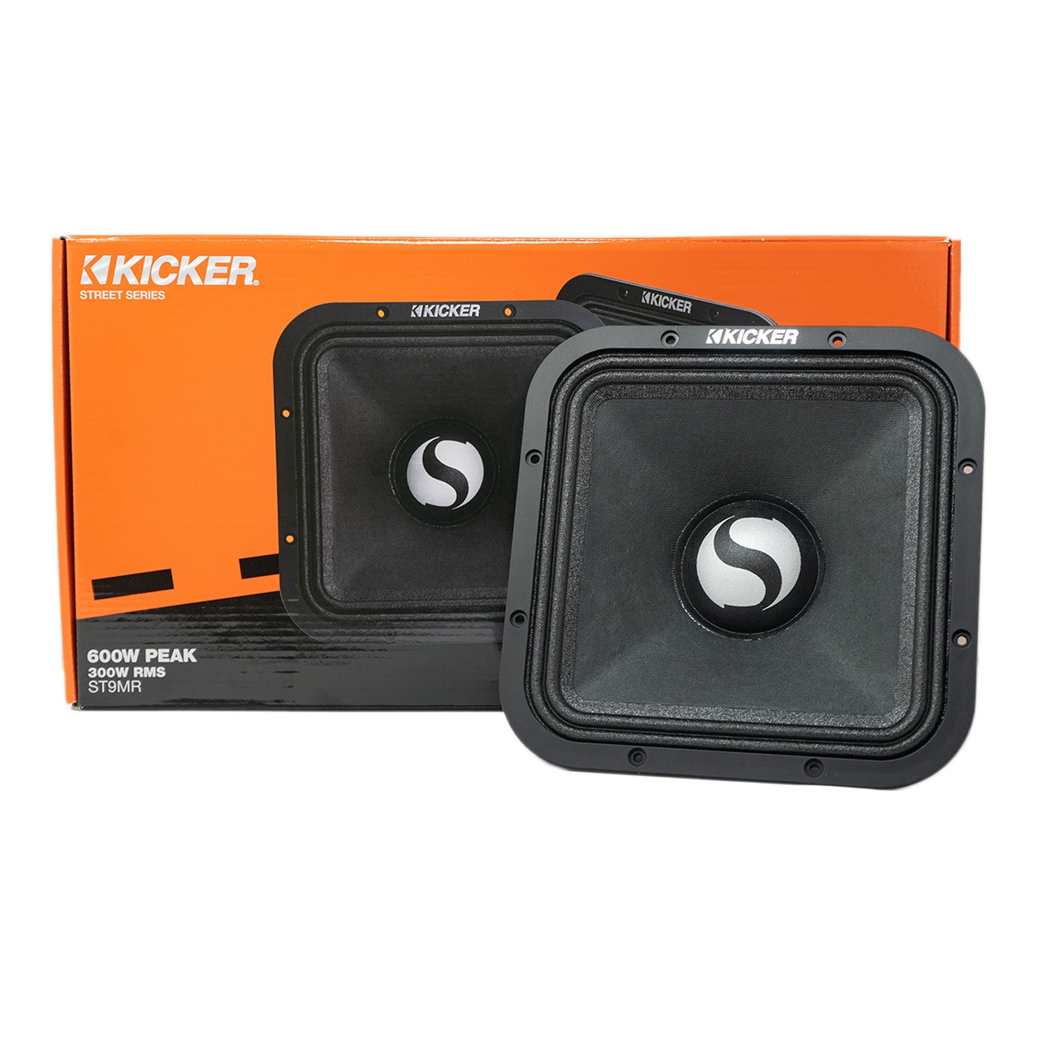 Kicker ST7MR, Street Series 9" 8 Ohm Square Midrange (49ST9MR8)