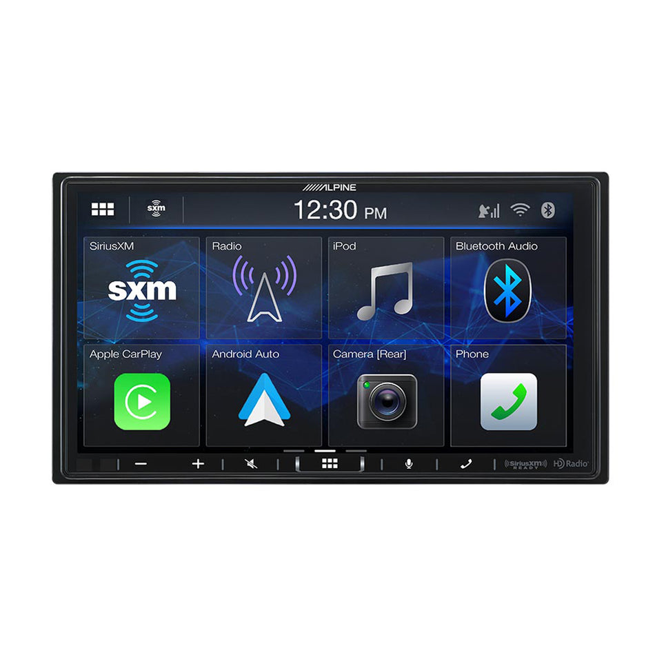 Alpine iLX-407, 7" Double-DIN Shallow Chassis Digital Media Receiver w/ Apple CarPlay and Android Auto
