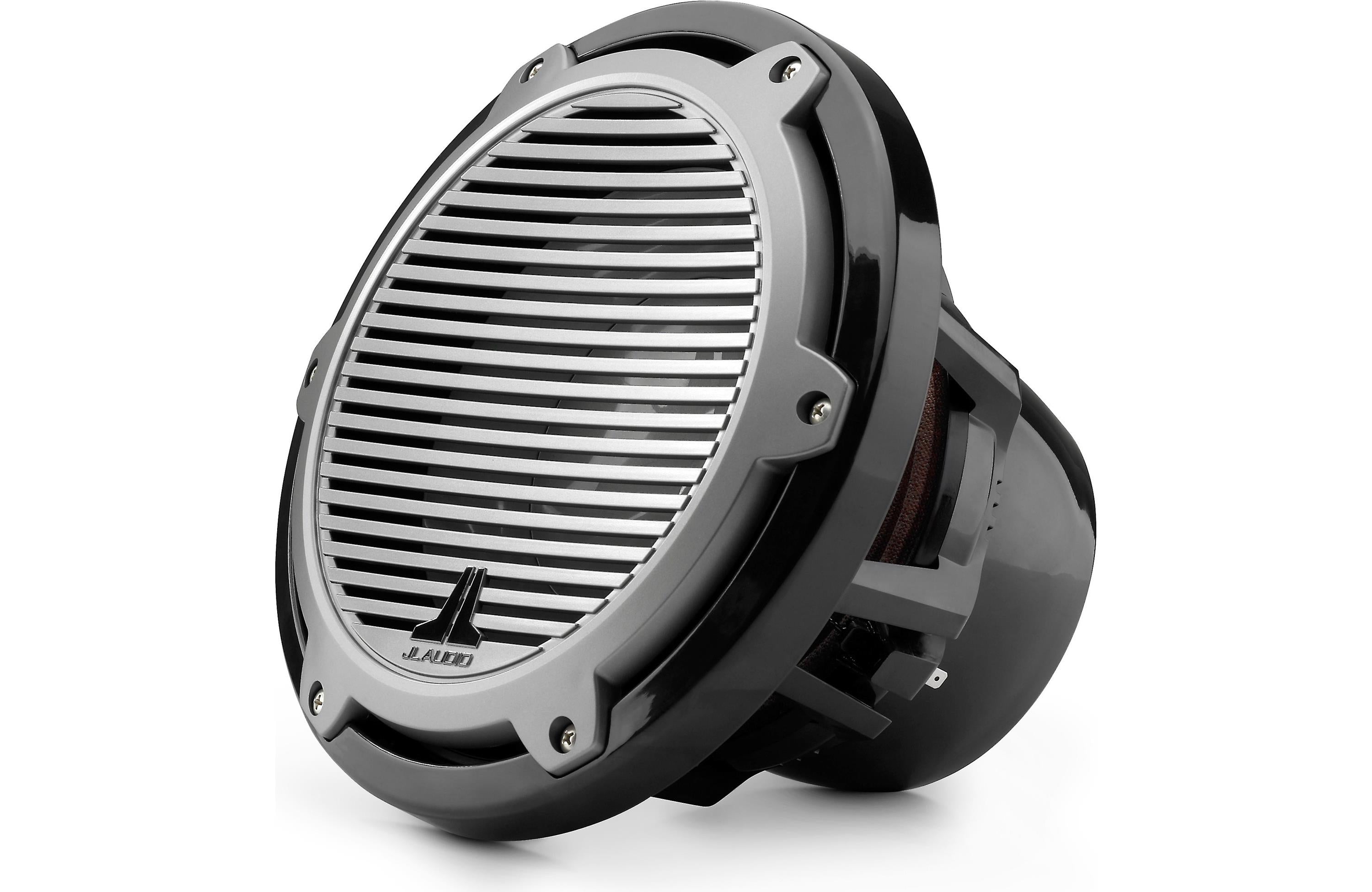 JL Audio M10IB5-CG-TB, M Series Marine 10" 4-Ohm Subwoofer, Infinite Baffle, Titanium/Black Classic Grille, 250W