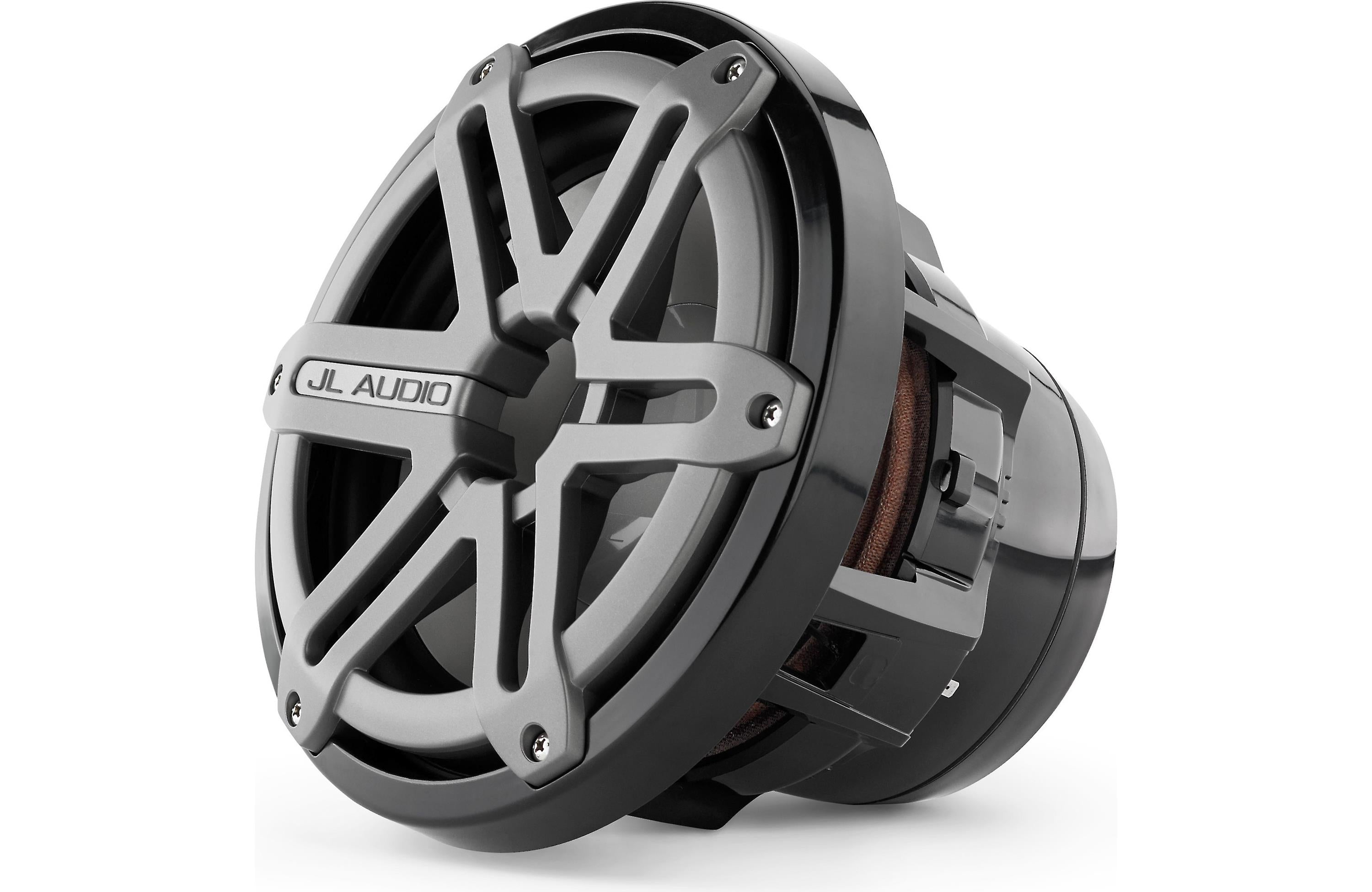 JL Audio M8IB5-SG-TB, M Series Marine 8" 4-Ohm Subwoofer, Infinite Baffle, Titanim/Black Sport Grille, 200W
