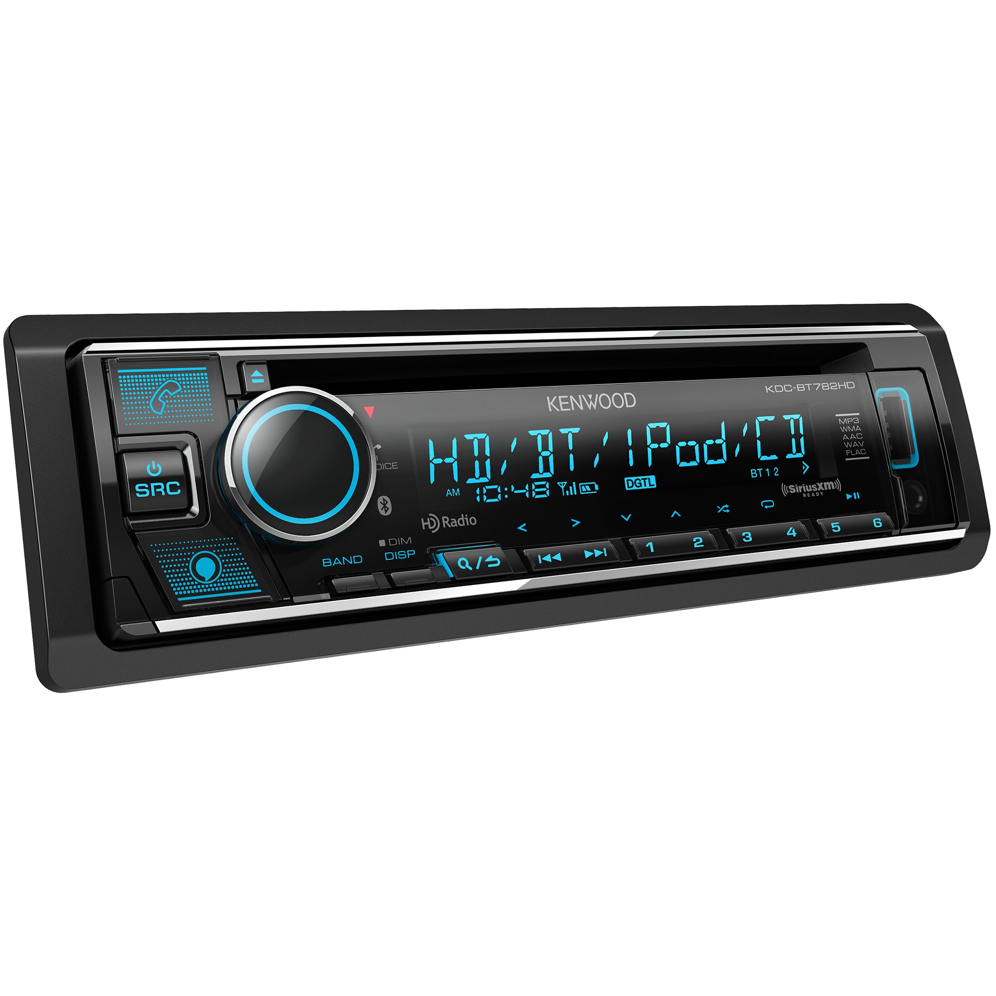 Kenwood KDC-BT782HD, Bluetooth CD Receiver w/ Alexa, HD Radio, Front USB & Aux