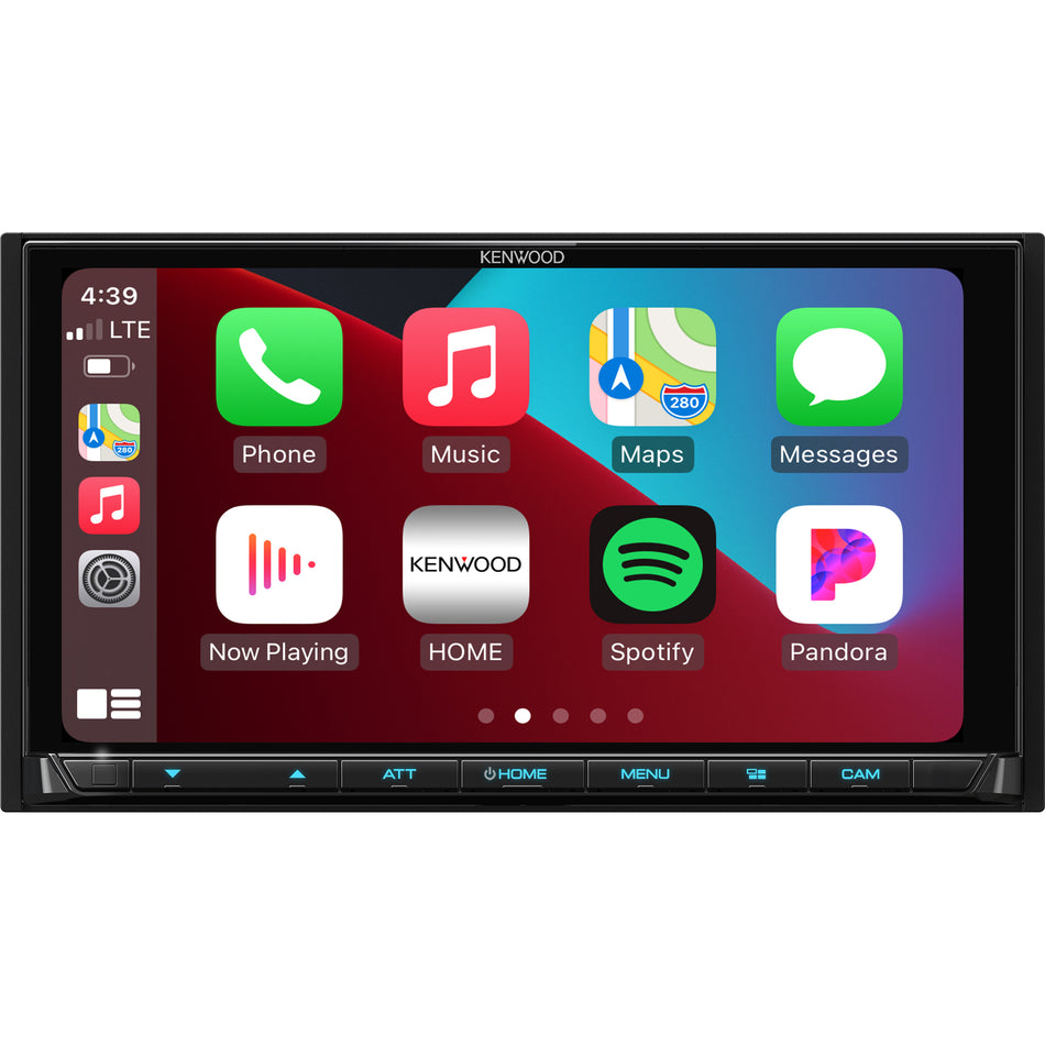 Kenwood DMX958XR, eXcelon 6.8" Double Din Multimedia Receiver w/ Apple CarPlay™ and Android Auto™ (Does Not Play CDs)