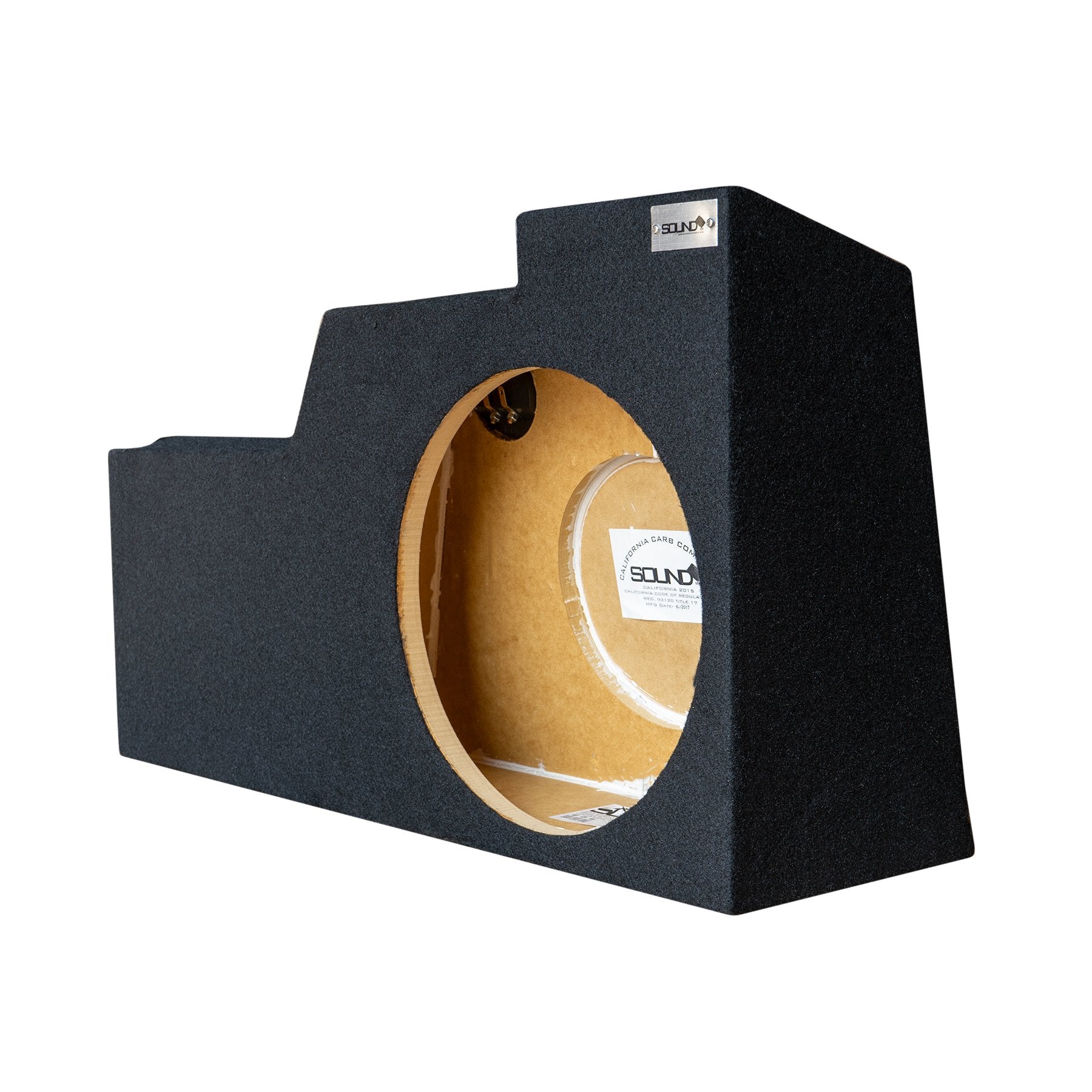 SoundBox Chevy Silverado/ GMC Sierra Double (Extended) Cab 2014-2018 Single 12" Upfire Subwoofer Enclosure