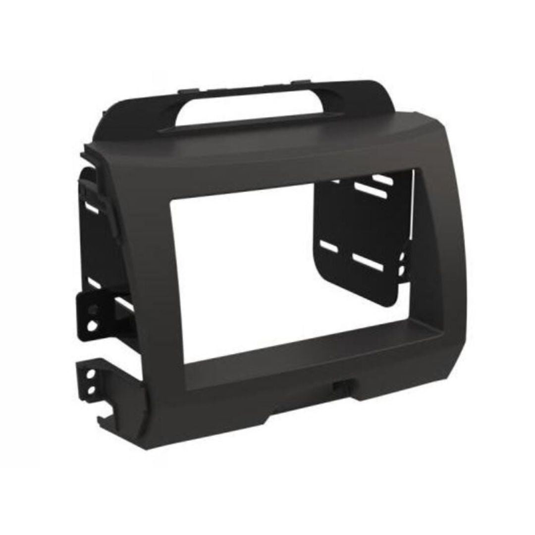 Scosche KA2099DGB, 2011-Up Kia Sportage ISO Double DIN & DIN+Pocket Kit, Dk. Gray