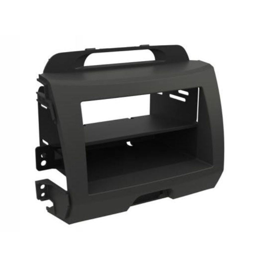 Scosche KA2099DGB, 2011-Up Kia Sportage ISO Double DIN & DIN+Pocket Kit, Dk. Gray