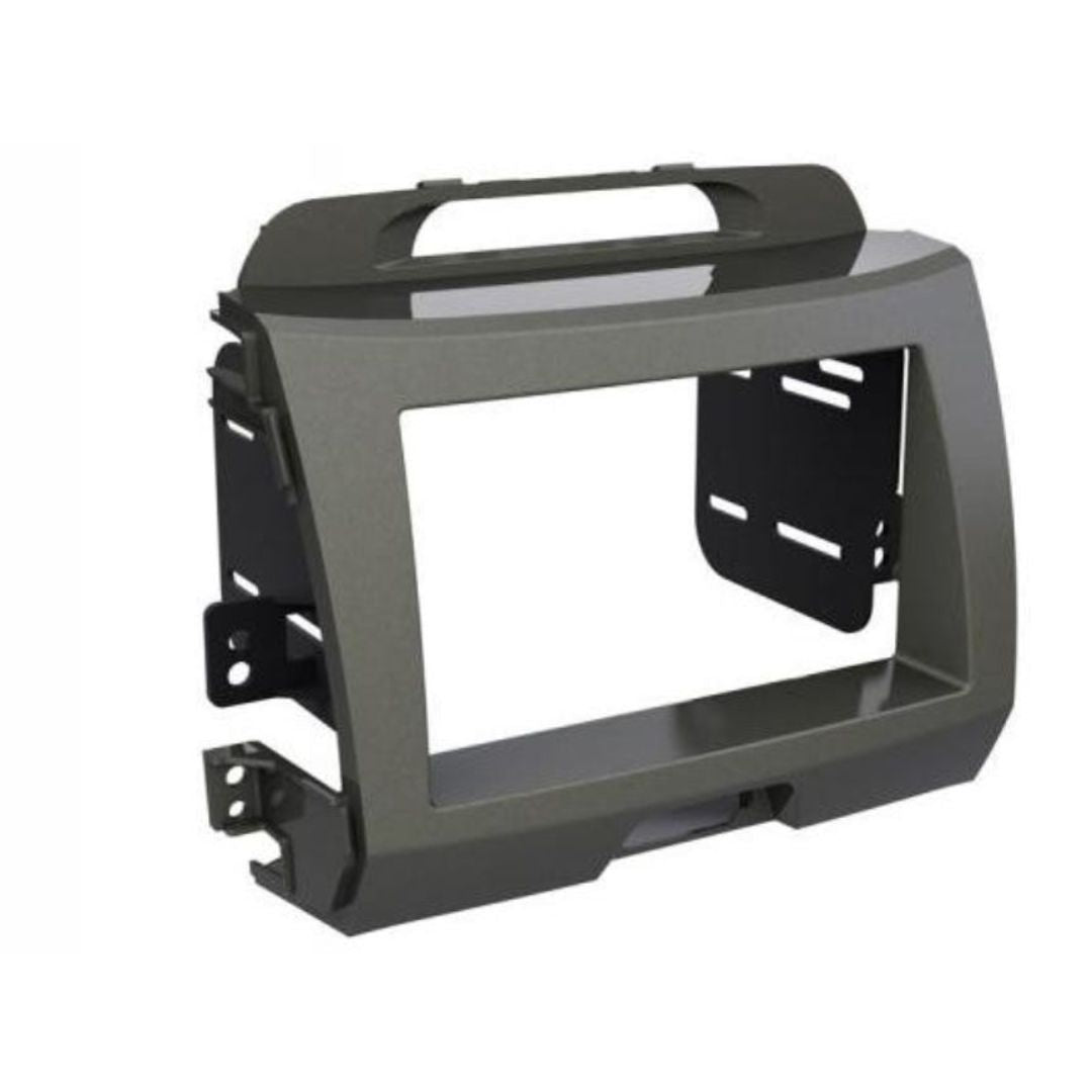 Scosche KA2099SB, 2011-Up Kia Sportage ISO Double DIN & DIN+Pocket Kit, Silver