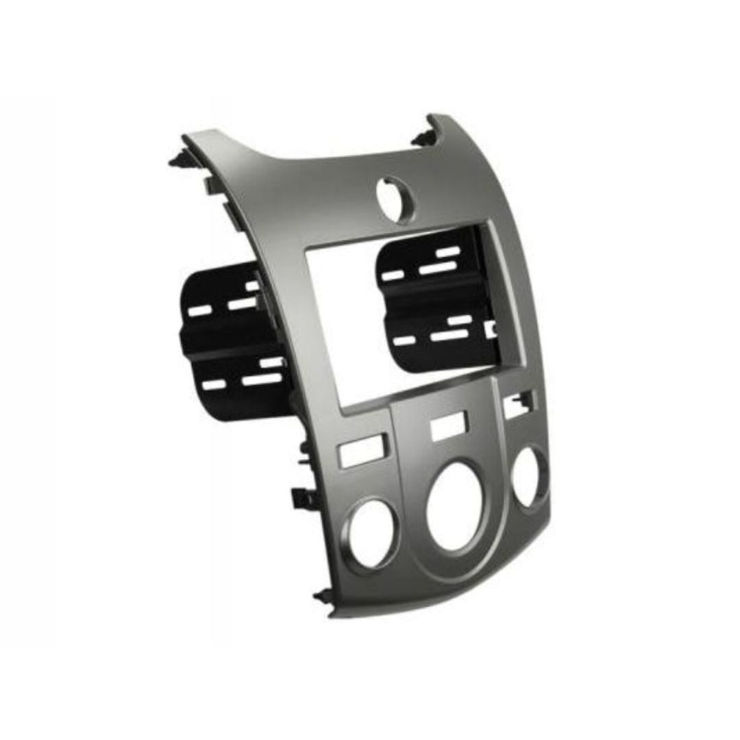 Scosche KA2410SB, 2010-2013 Kia Forte ISO Double DIN & DIN+Pocket Kit, Silver