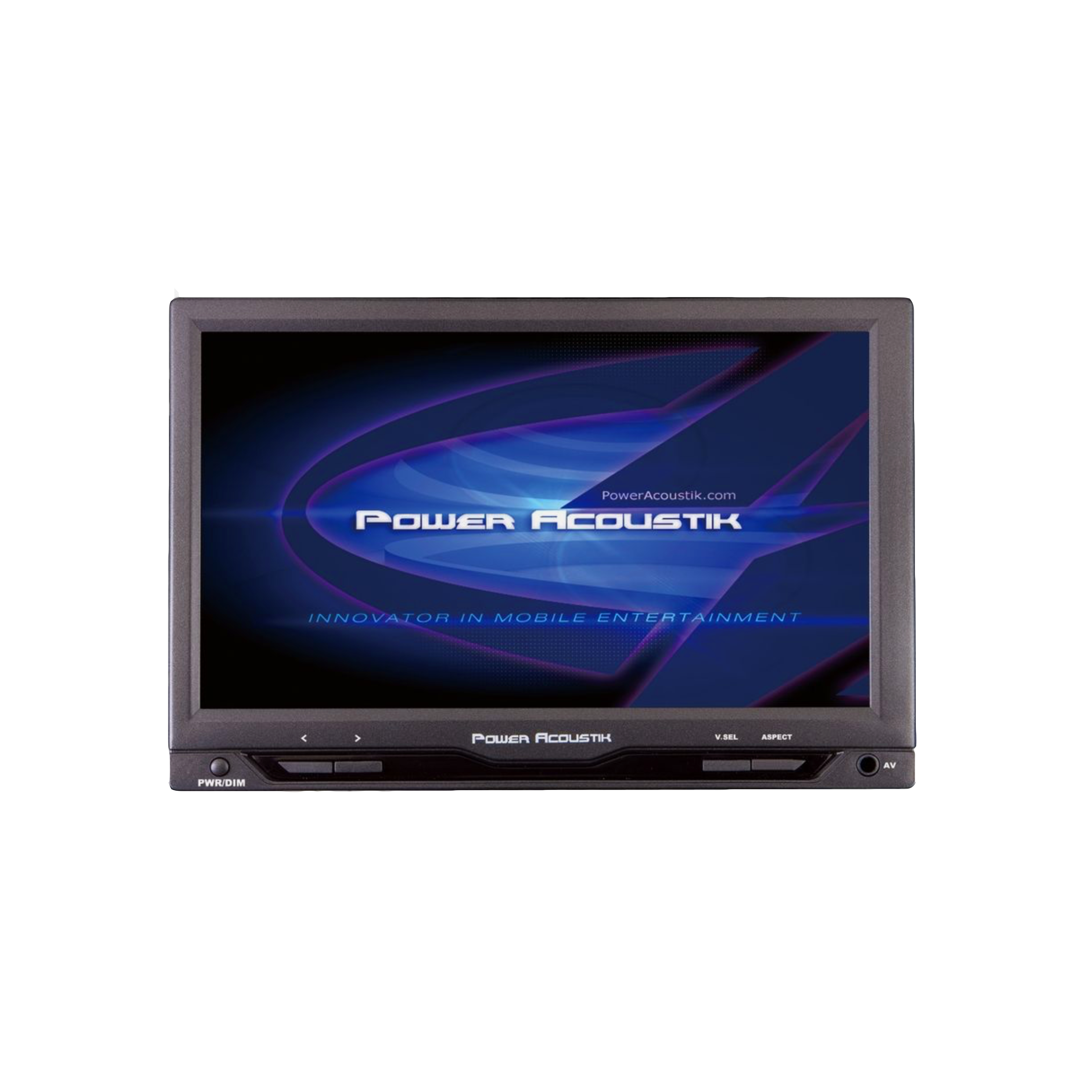 Power Acoustik PT-712IRA, 7" LCD Headrest Monitor w/ 2 Channel IR transmitter