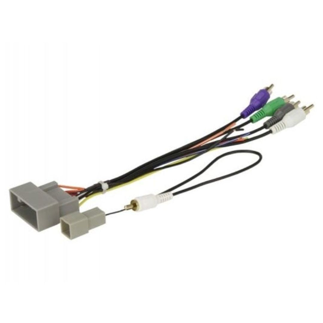 Scosche HA12B, 2008-Up Honda Amplified System Connectors; 4 CH RCA w/ Sub Amp Input Connector