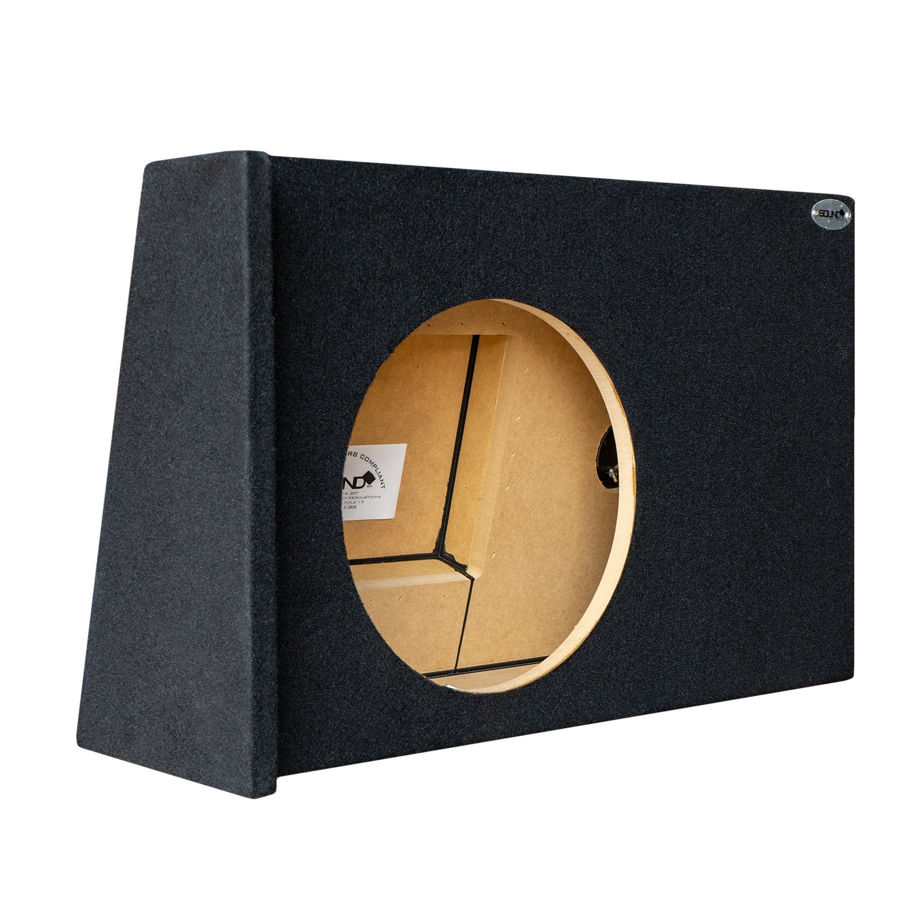 SoundBox Chevy Silverado/ GMC Sierra Crew Cab 2008-2013 Single 12" Downfire Subwoofer Enclosure