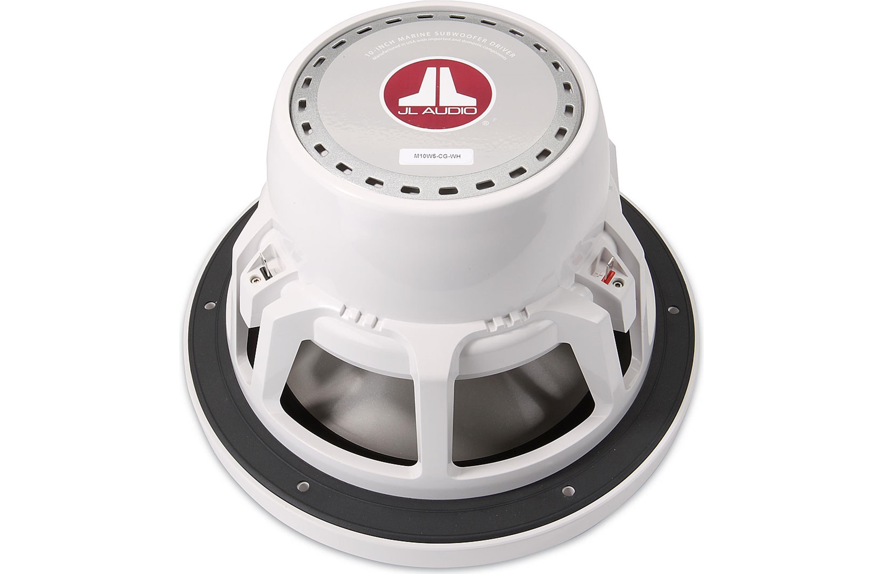 JL Audio M10W5-CG-WH,  M Series Marine 10" 4-Ohm Subwoofer, White Classic Grille, 250W