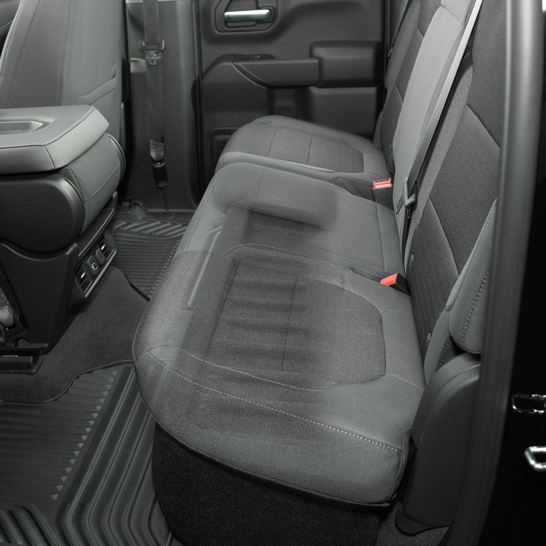 JL Audio SB-GM-SLVD4/10TW3, Stealthbox® for 2019-Up Chevrolet Silverado / GMC Sierra Double Cab Trucks