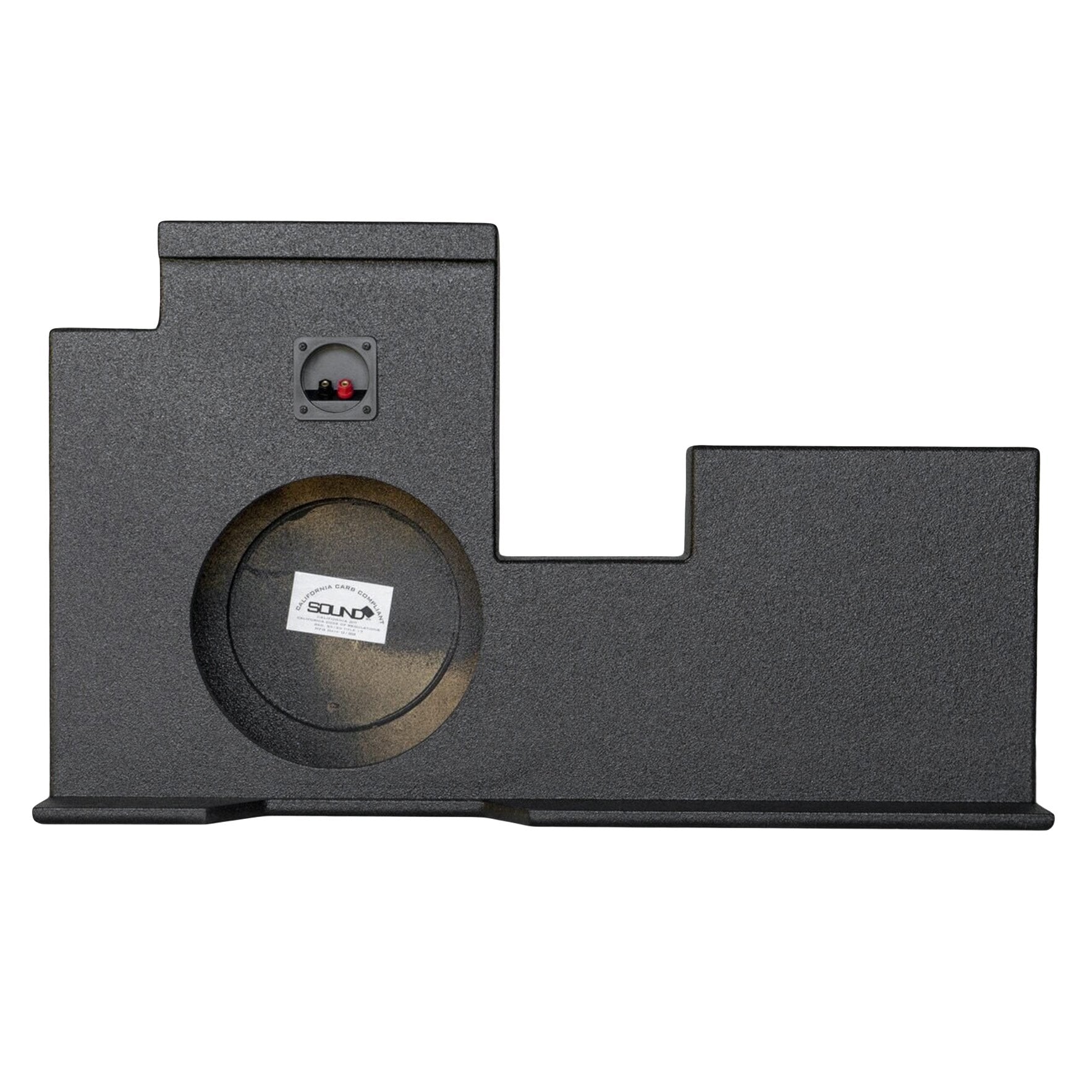 SoundBox Toyota Tundra Double Cab 2007-2017 Single 12" Downfire Subwoofer Enclosure, BedLiner Finish