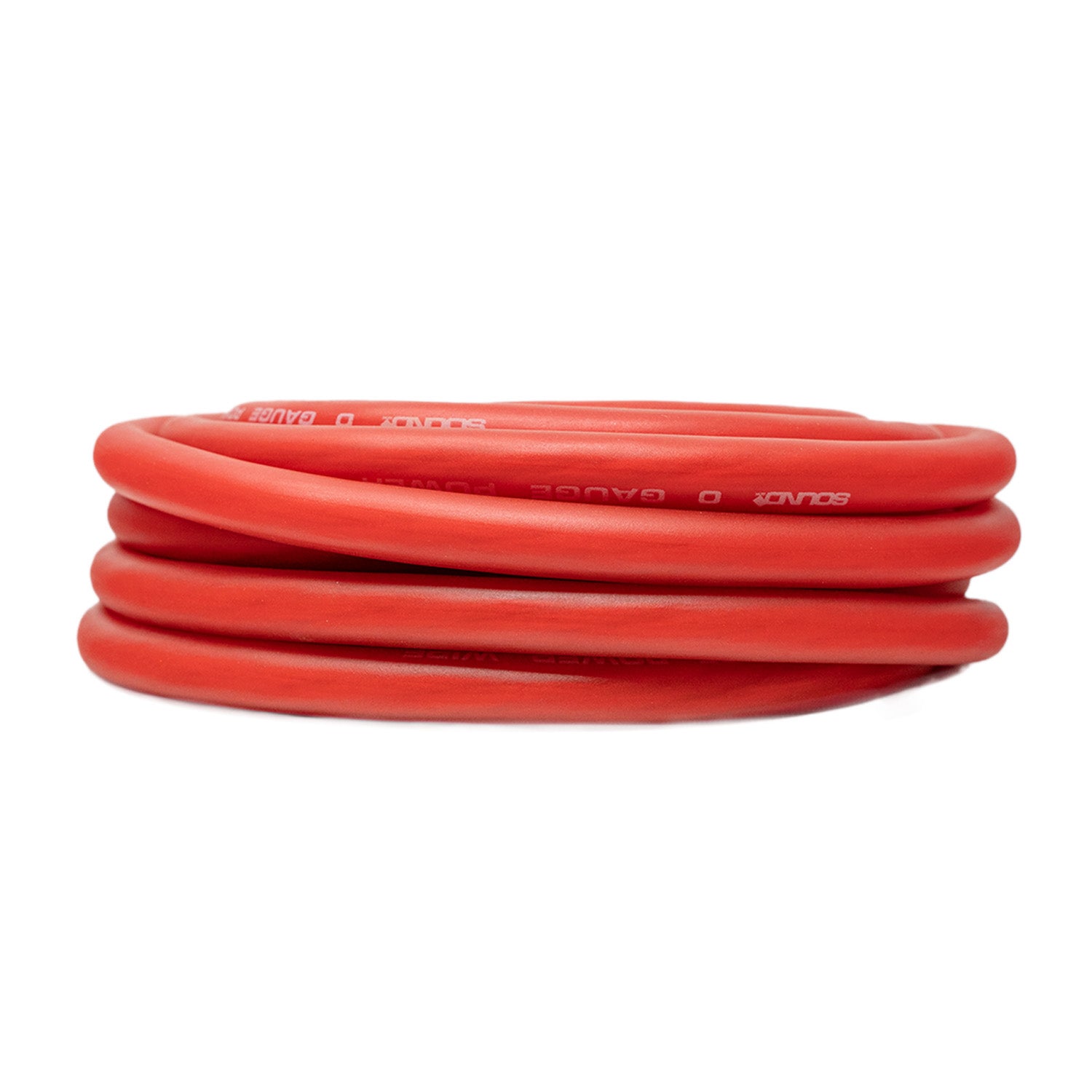 SoundBox CW0-25R, 0 Gauge 25' CCA Amplifier Power / Ground Wire Roll, Red