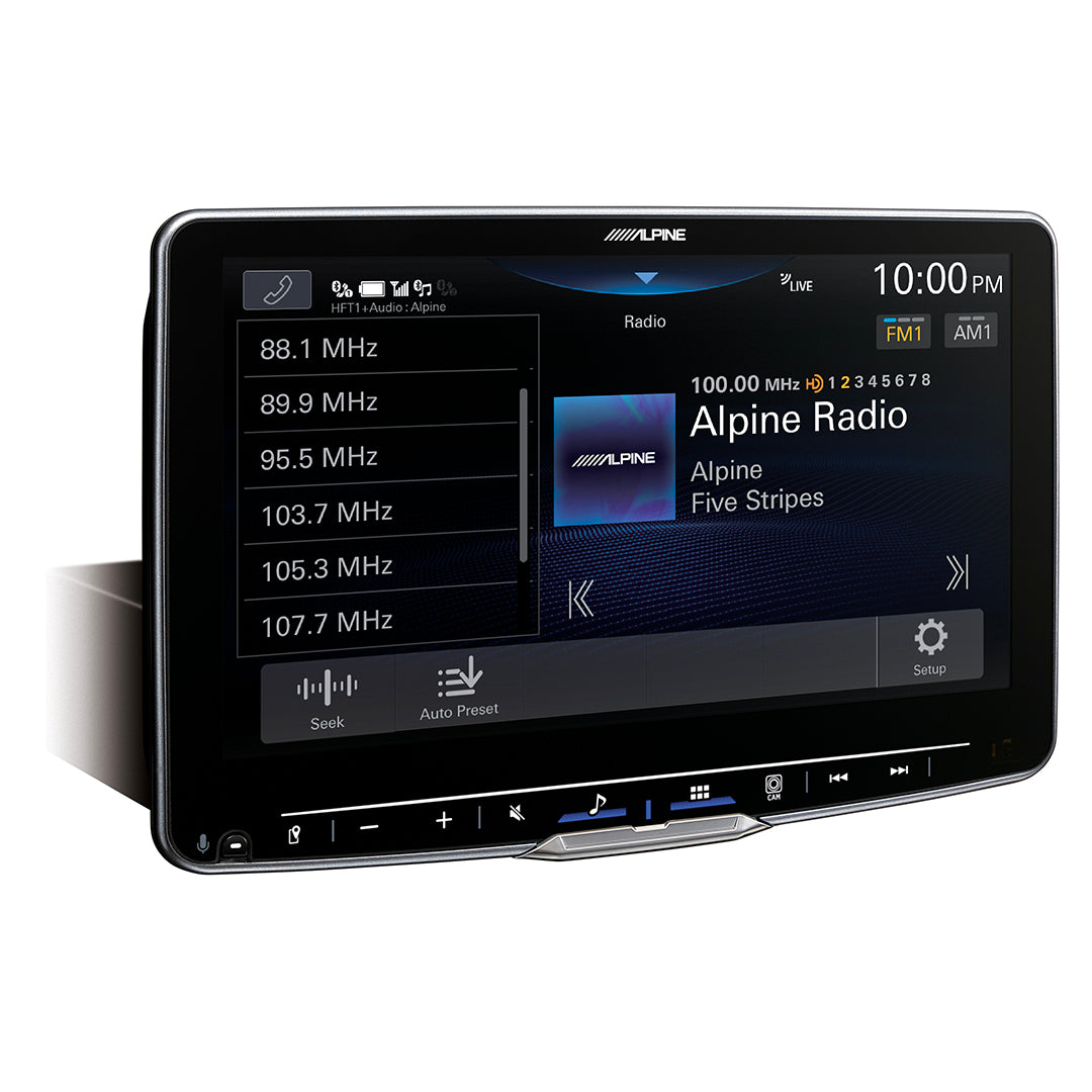 Alpine iLX-F509, Halo 9" Floating Hi-Res Screen Multimedia Receiver w/ Wireless Apple CarPlay and Android Auto