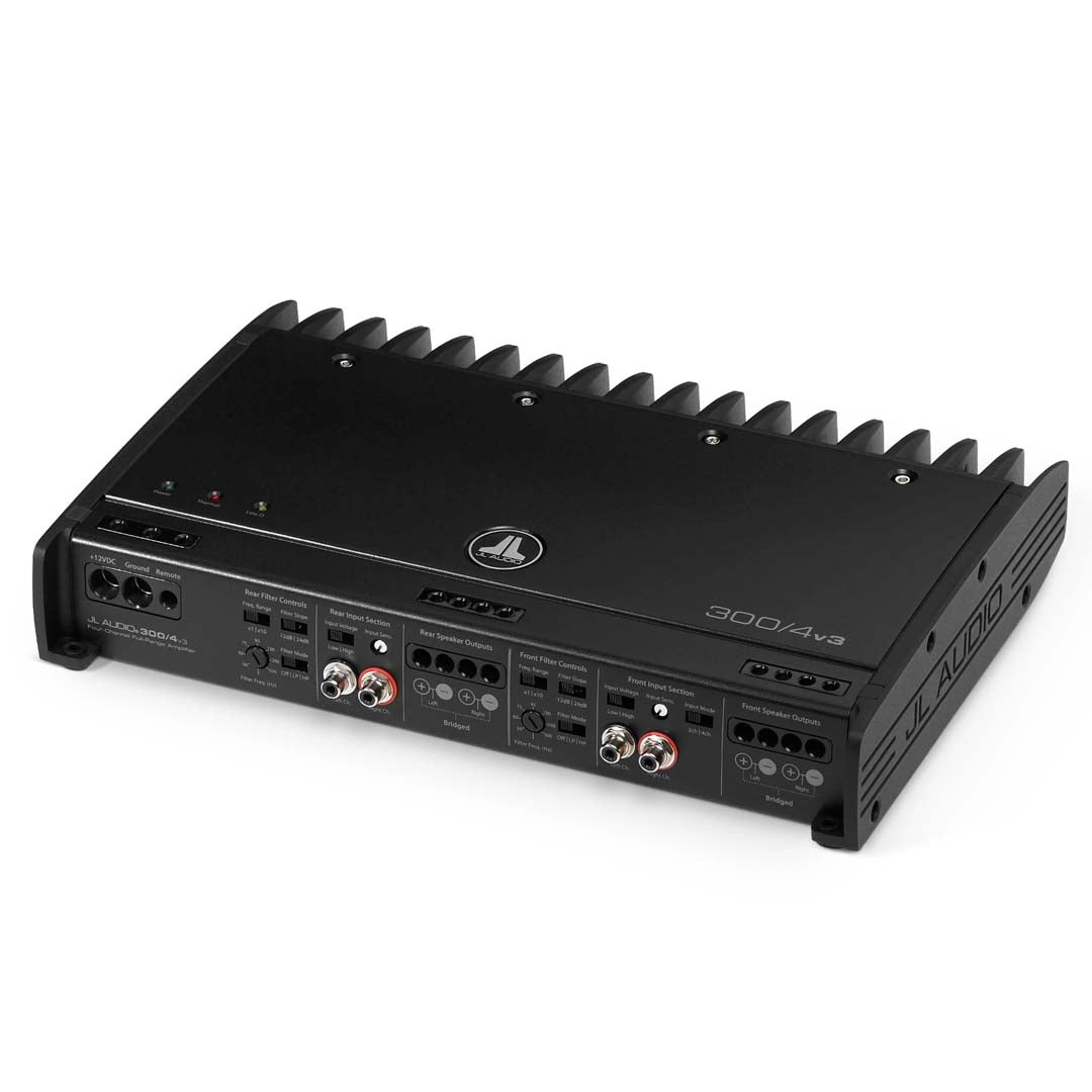 JL Audio 300/4v3, Slash Series Full-Range 4-Channel Amplifier, 75Wx4