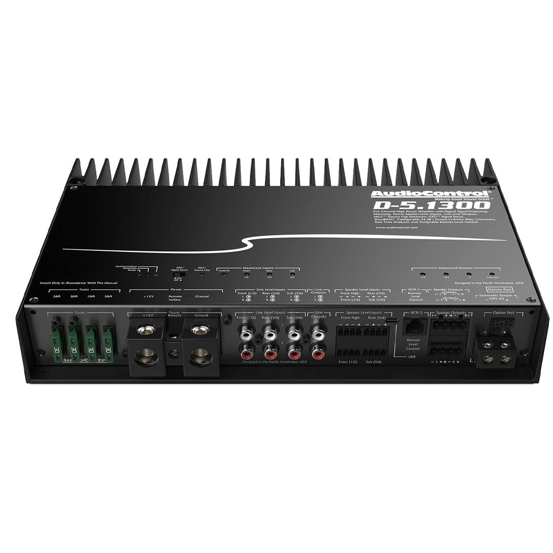 AudioControl D-5.1300, Matrix DSP Class D 5 Channel Car Amplifier w/ DSP