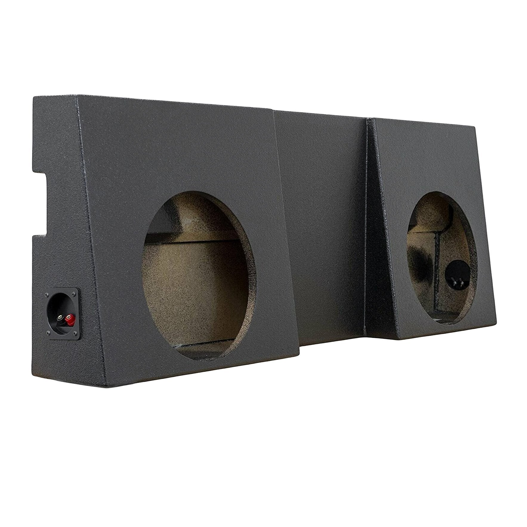 SoundBox Toyota Tacoma Double Cab 2005-2018 Dual 10" Frontfire Subwoofer Enclosure, BedLiner Finish
