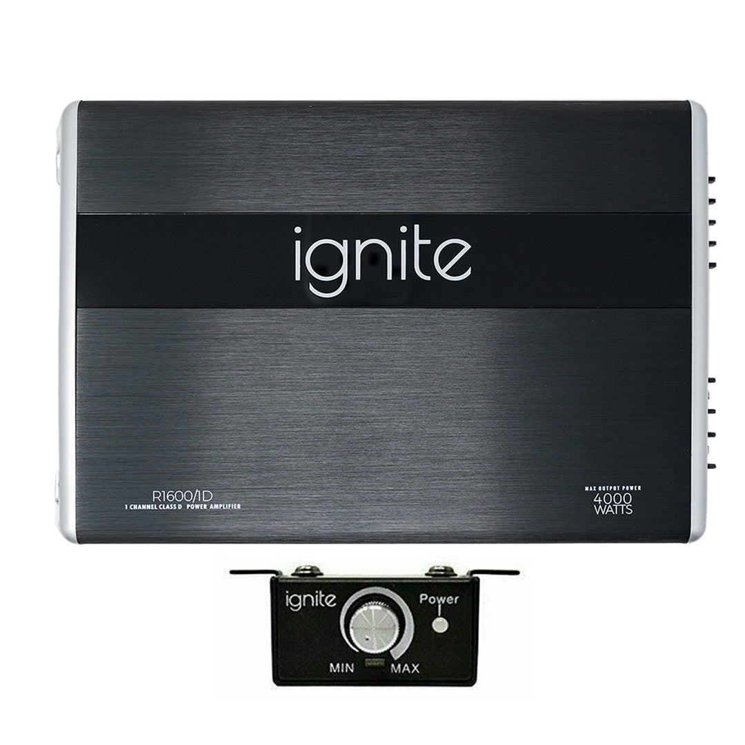 Ignite Audio R1600/1D, Class D Mono Block Car Amplifier, 4000 Watts