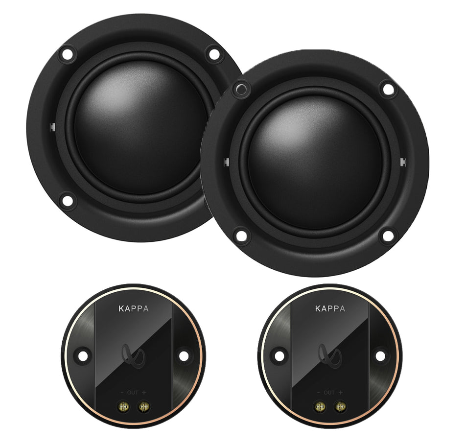 Infinity KAPPA-20MXAM, KAPPA Series 2" Midrange Speakers w/ Bandpass Crossover Enclosure