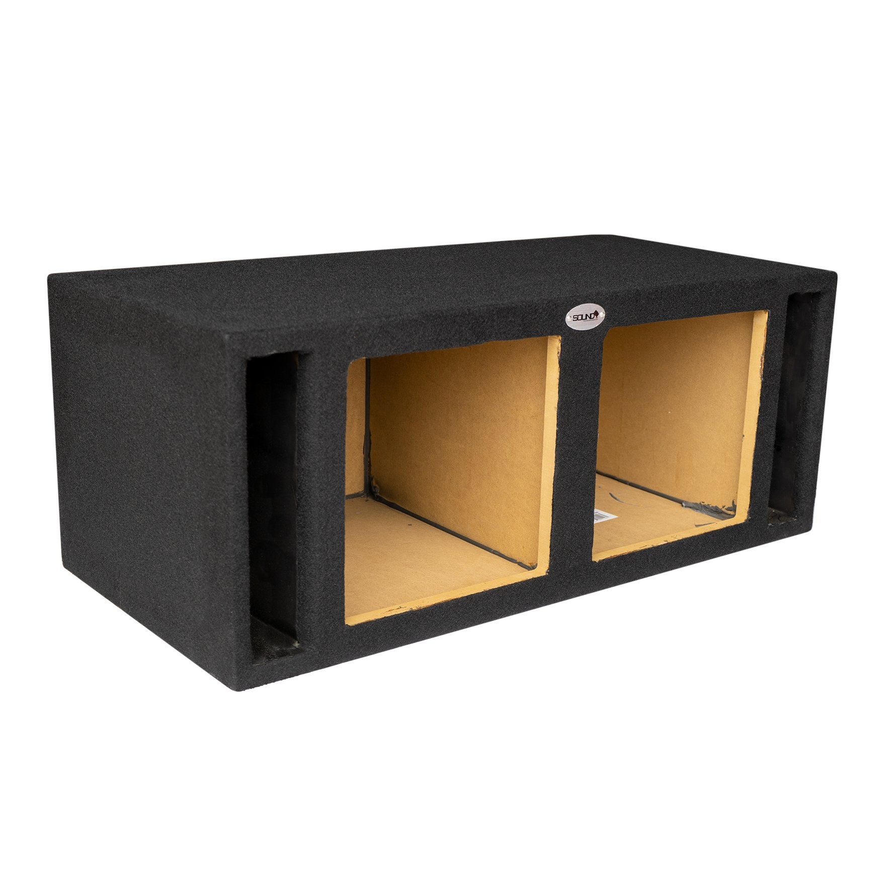 SoundBox E Series Dual 10" Vented Side Port Subwoofer Enclosure, Square