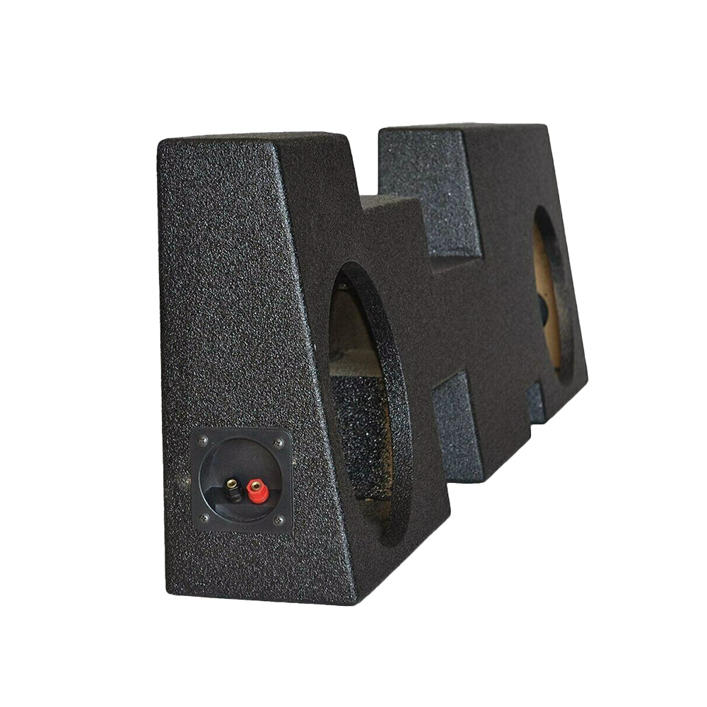 SoundBox Ford F250/F350 SuperDuty (CrewCab) 2017-2019 Dual 12" Upfire Subwoofer Enclosure, BedLiner Finish