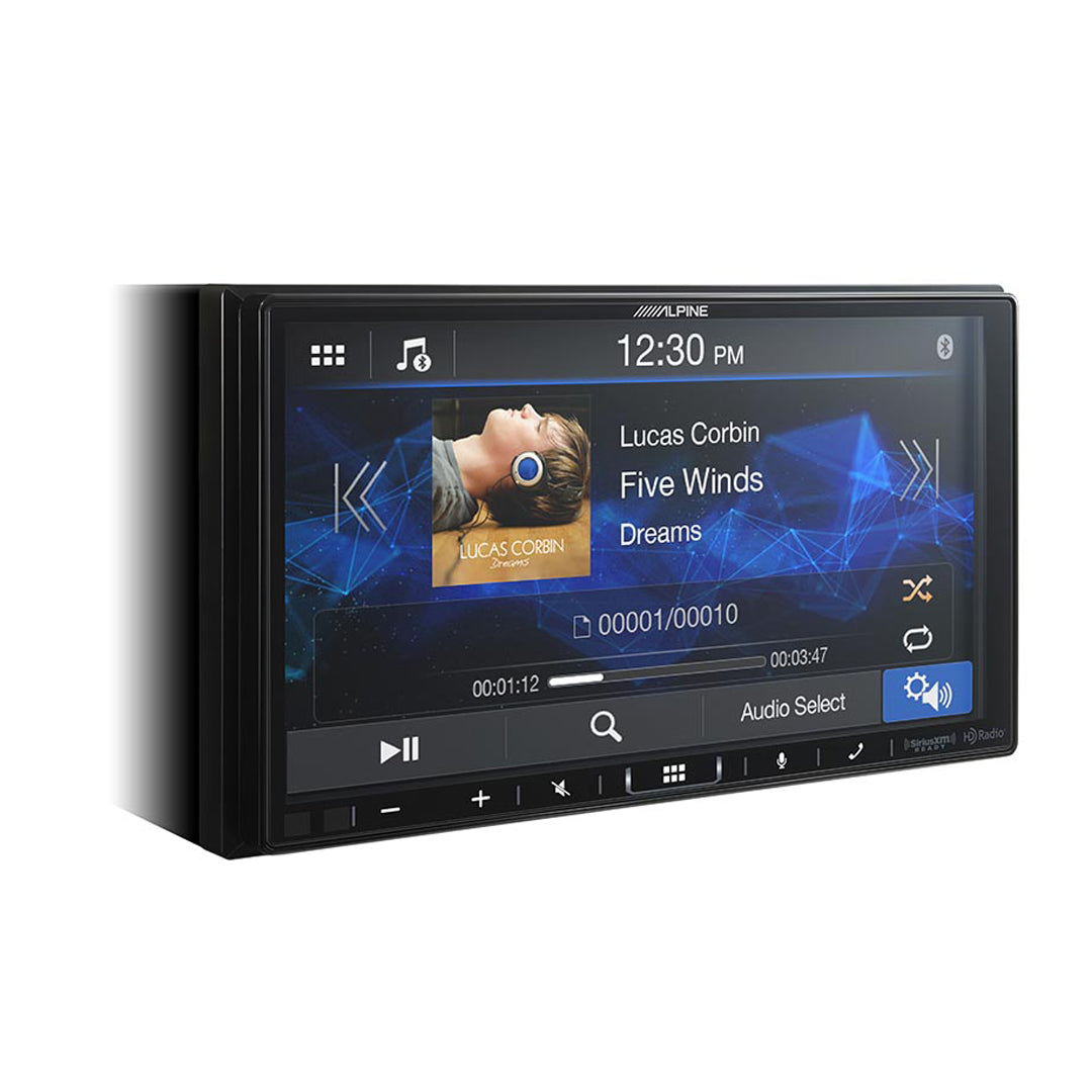 Alpine iLX-407, 7" Double-DIN Shallow Chassis Digital Media Receiver w/ Apple CarPlay and Android Auto