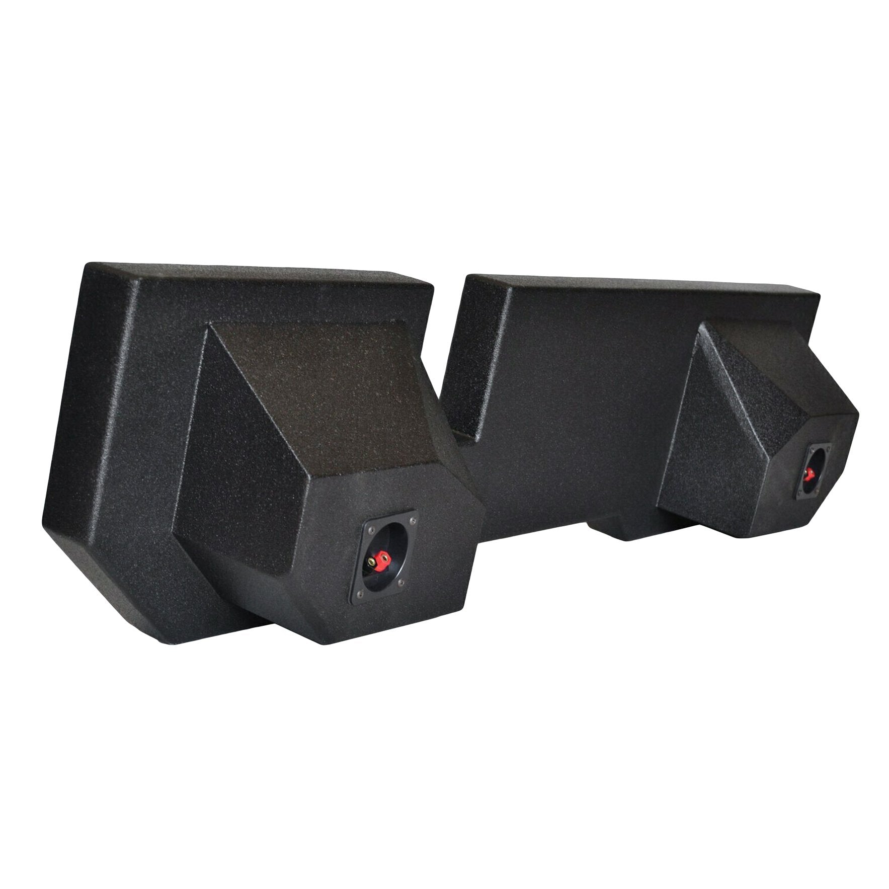 SoundBox Ram Quad Cab/ Crew Cab 2002-2018 Dual 10" Upfire Subwoofer Enclosure, BedLiner Finish