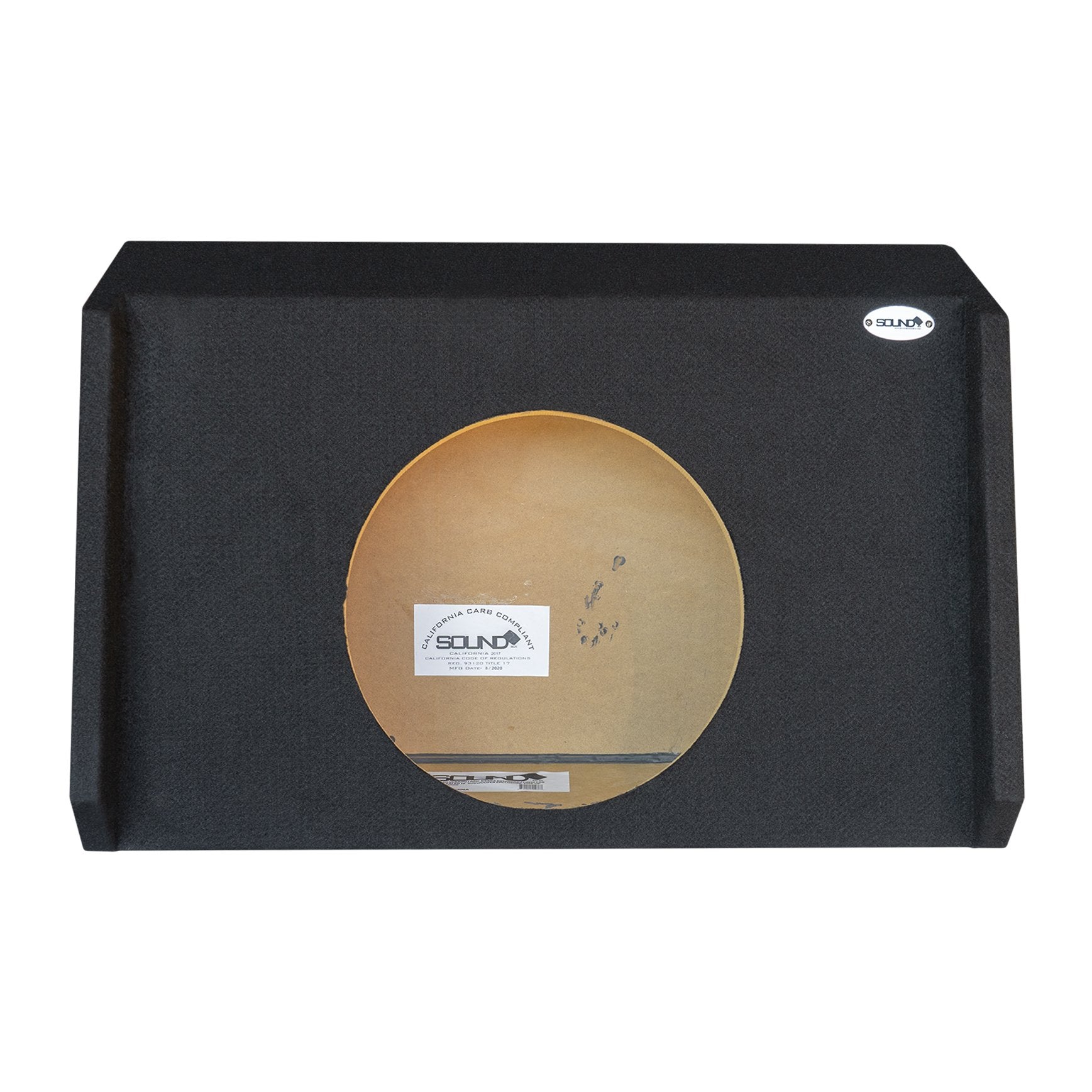 SoundBox Chevy Silverado / GMC Sierra Double Cab / Crew Cab 2019-UP Single 12" Downfire Subwoofer Enclosure