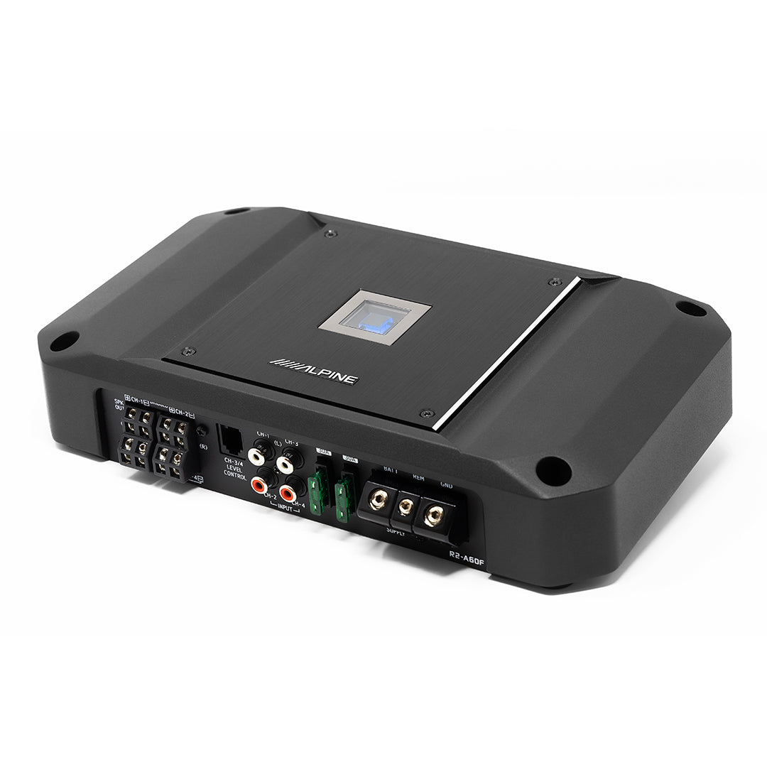 Alpine R2-A60F, R Series 4 Channel Class D Hi-Res Full Range Amplifier - 600W