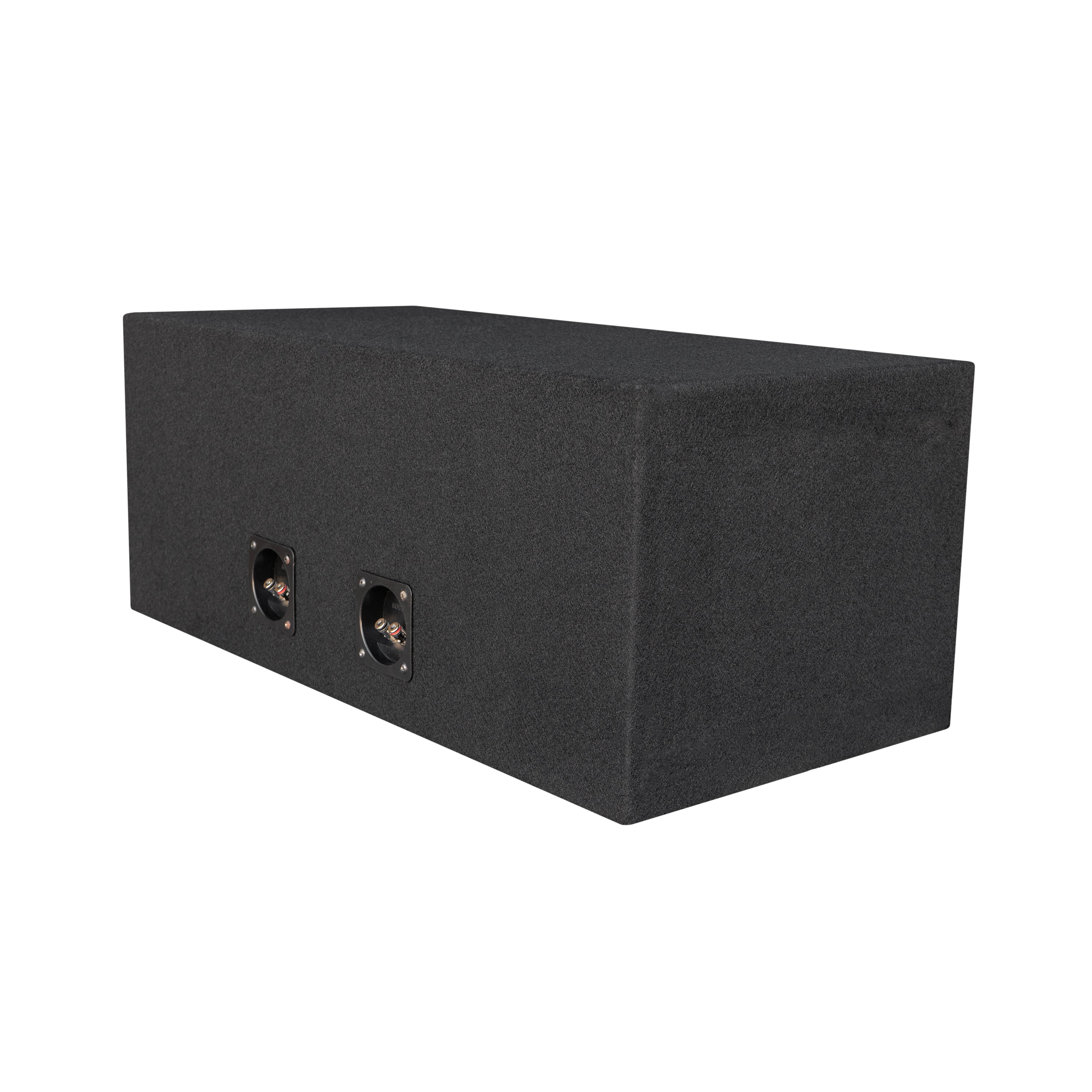 SoundBox E Series Dual 12" Vented Side Port Subwoofer Enclosure, Square