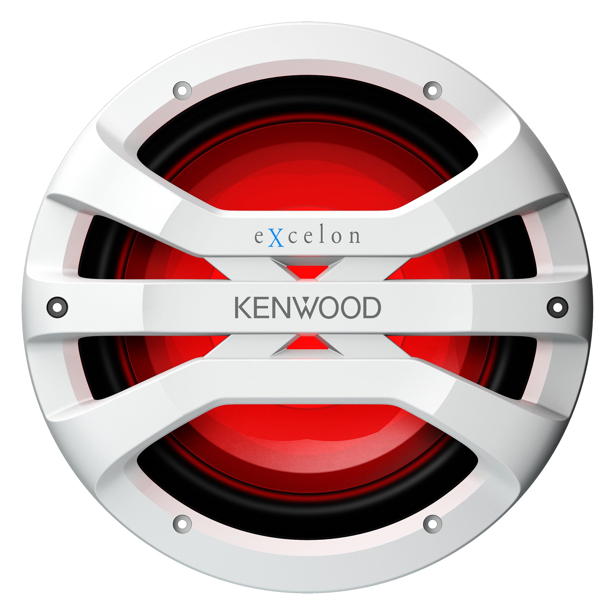 Kenwood XM1041WL, eXcelon 10" Single 4 Ohm Marine / Motorsports Subwoofer, White