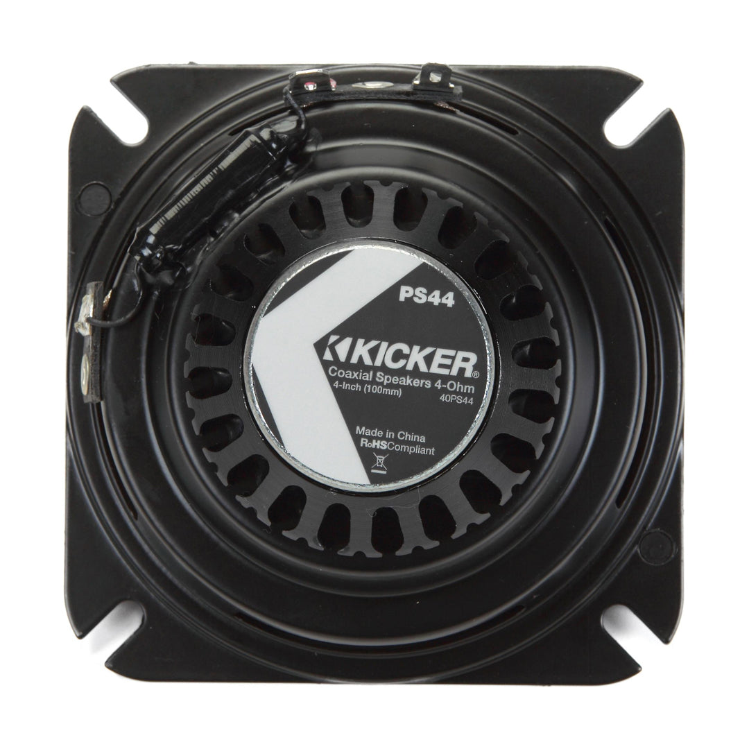 Kicker PS44, PS Series 4" PowerSports Weather-Proof Coaxial Speakers, 4-Ohm (40PS44)
