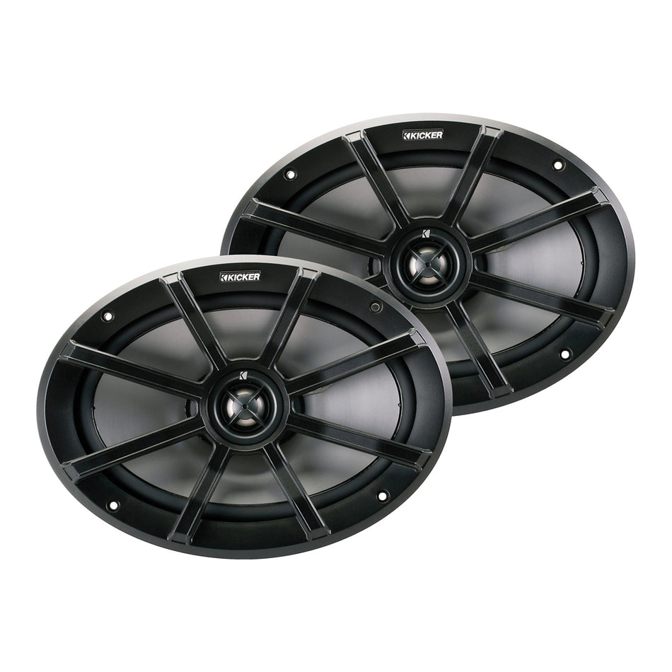 Kicker PS694, PS Series 6x9" PowerSports Weather- Proof Coaxial Speakers, 4-Ohm (40PS694)