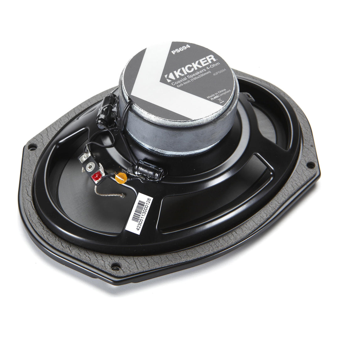Kicker PS694, PS Series 6x9" PowerSports Weather- Proof Coaxial Speakers, 4-Ohm (40PS694)