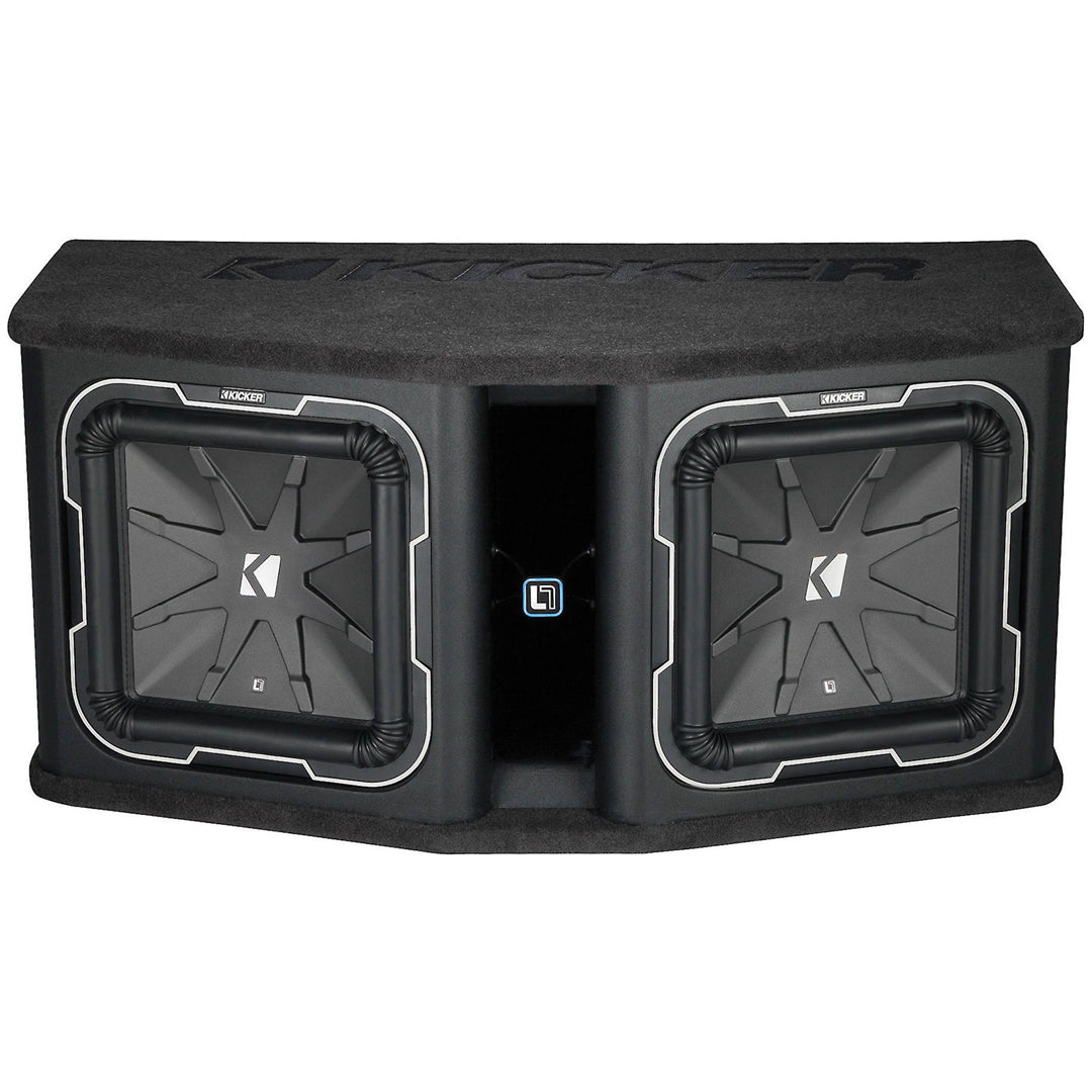 Kicker DL7122, DL712 Dual L7 12" Subwoofers in Vented Enclosure, 2-Ohm, 1800W (41DL7122)