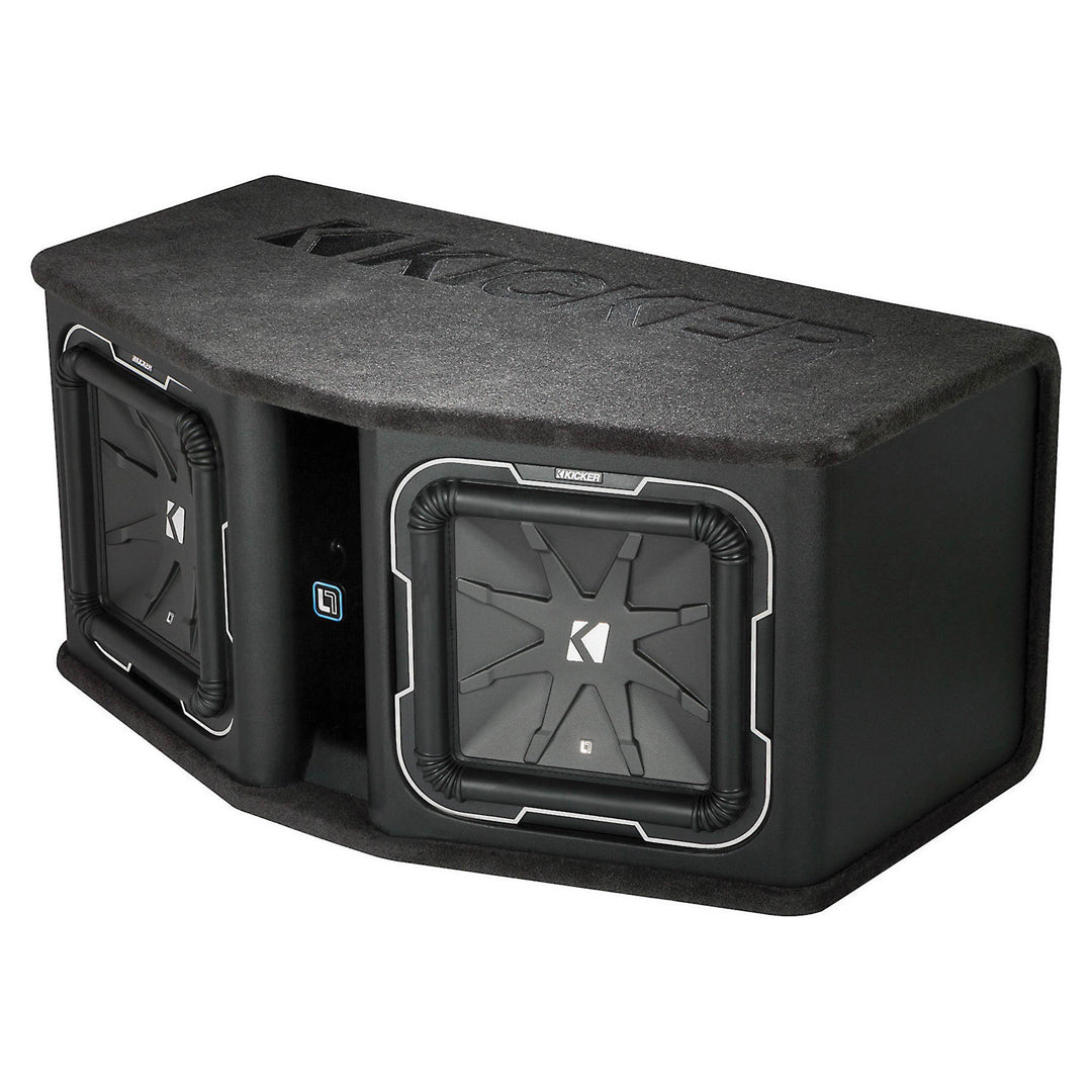 Kicker DL7122, DL712 Dual L7 12" Subwoofers in Vented Enclosure, 2-Ohm, 1800W (41DL7122)