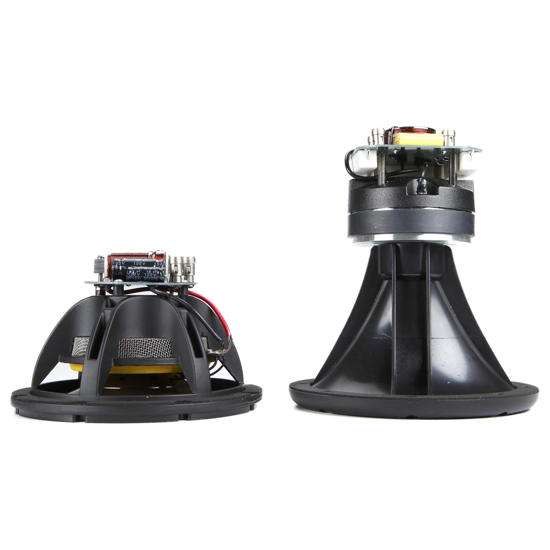 Kicker KMS674C, KMS67 6.75" (165mm) High-Efficiency Marine Component System, Charcoal, 4-Ohm (41KMS674C)