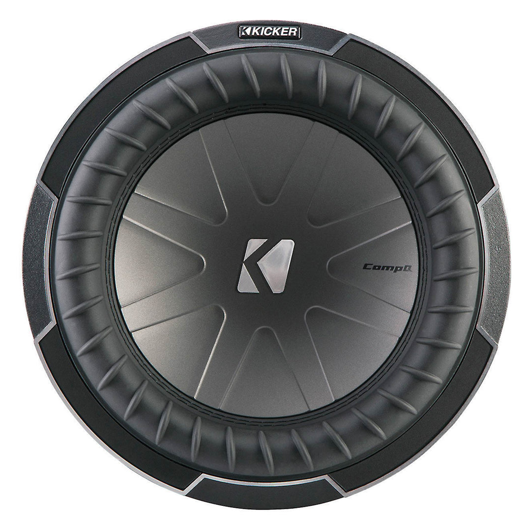 Kicker CWQ124, CompQ 12" Dual Voice Coil Subwoofer 4-Ohm, 850W (42CWQ124)