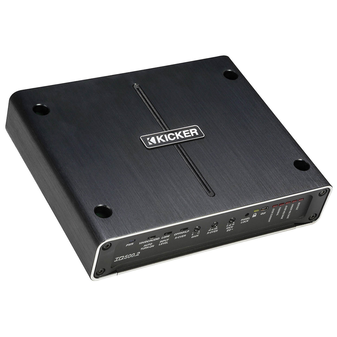 Kicker IQ5002, Q Class 2-Channel Full-Range Class D Amplifier - 500 Watts (42IQ5002)