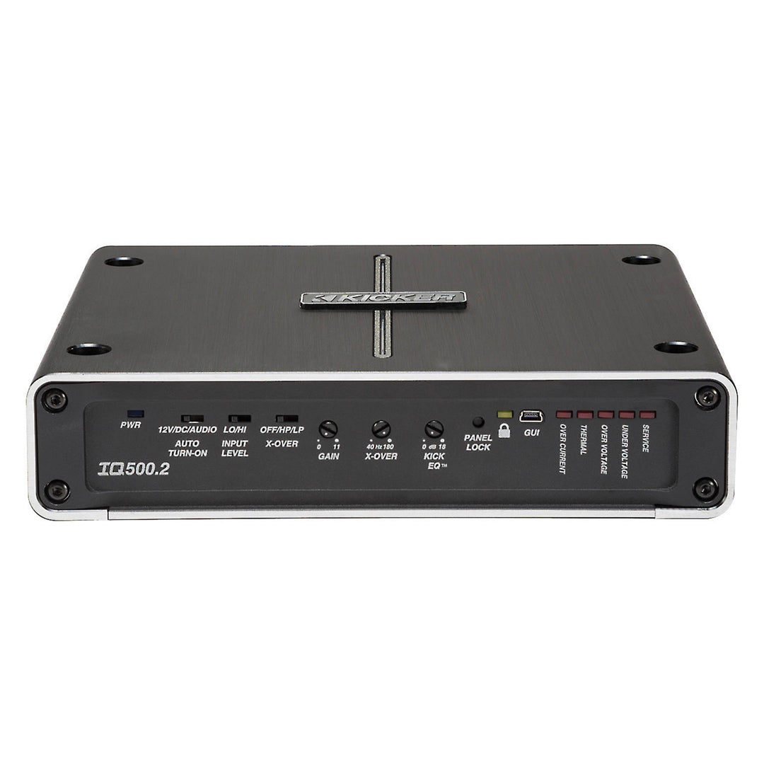 Kicker IQ5002, Q Class 2-Channel Full-Range Class D Amplifier - 500 Watts (42IQ5002)