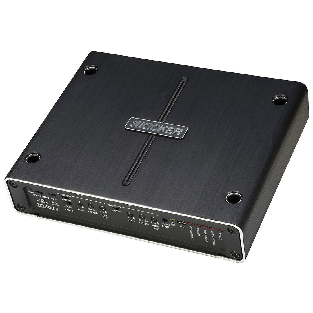 Kicker IQ5004, Q Class 4-Channel Full-Range Class D Amplifier - 500 Watts (42IQ5004)