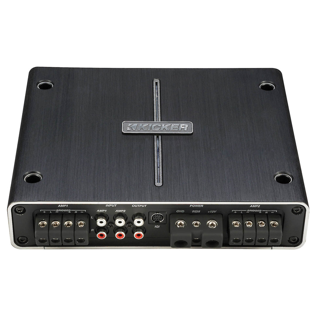 Kicker IQ5004, Q Class 4-Channel Full-Range Class D Amplifier - 500 Watts (42IQ5004)