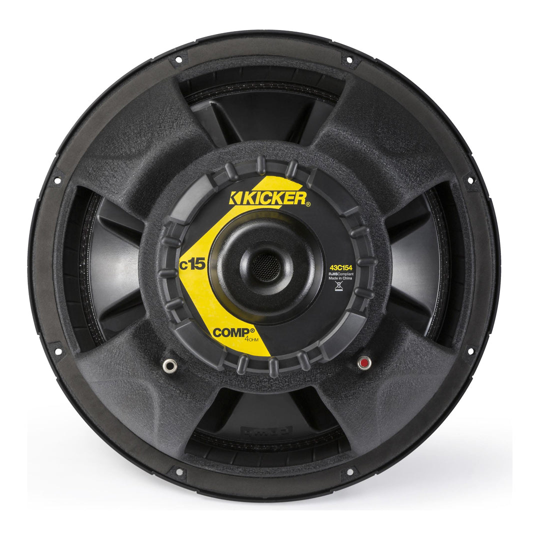 Kicker C154, Comp 15" Subwoofer, 4-Ohm, 250W (43C154)