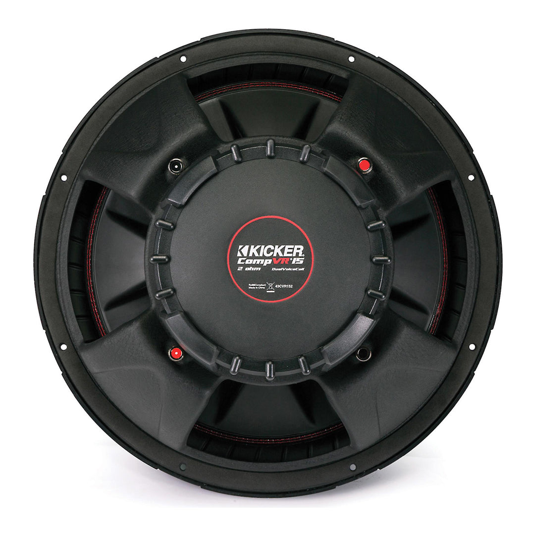 Kicker CVR152, CompVR 15" Dual Voice Coil Subwoofer 2-Ohm, 500W (43CVR152)
