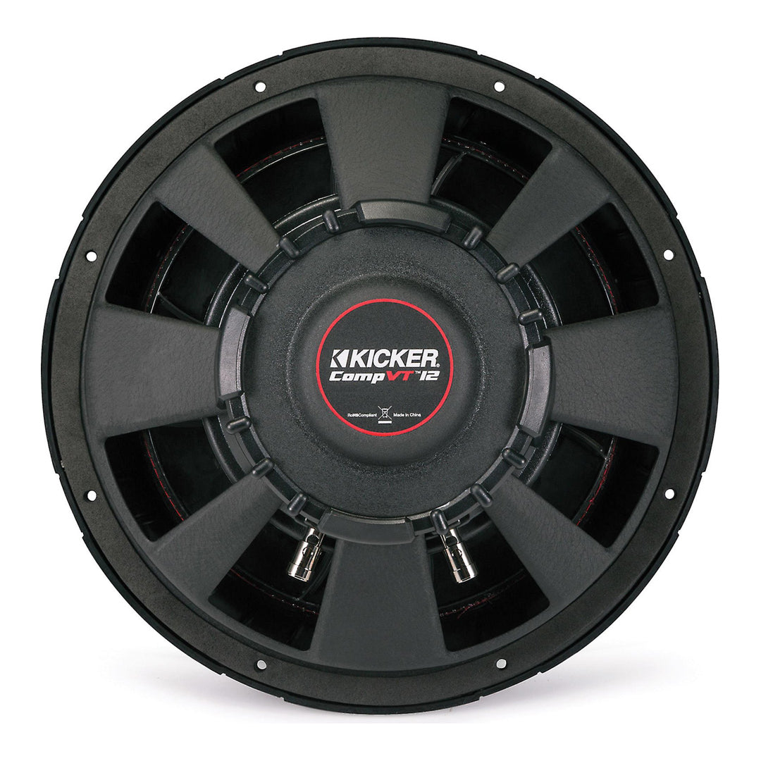 Kicker CVT122, CompVT 12" Single Voice Coil Subwoofer 2-Ohm, 400W (43CVT122)