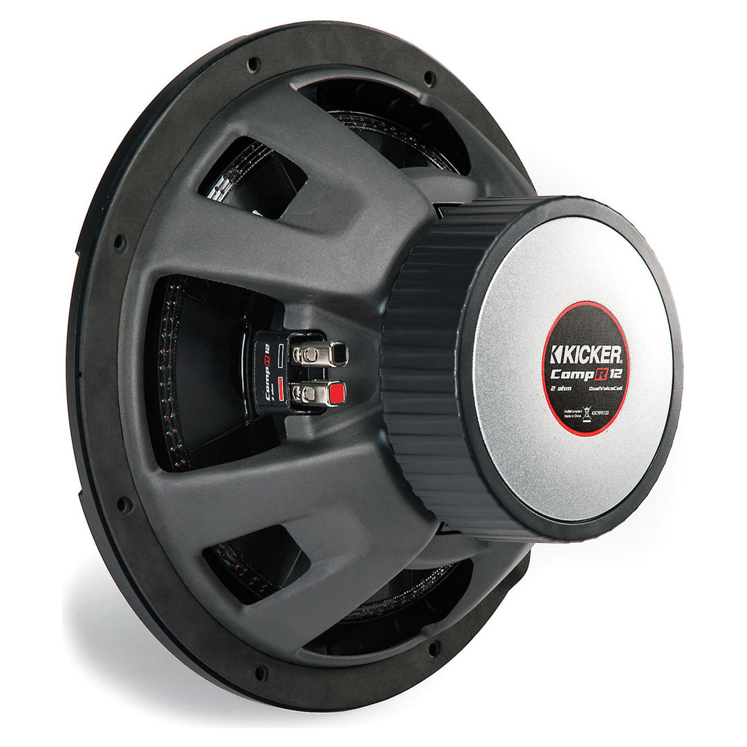 Kicker CWR122, CompR 12" Dual Voice Coil Subwoofer 2-Ohm, 500W (43CWR122)